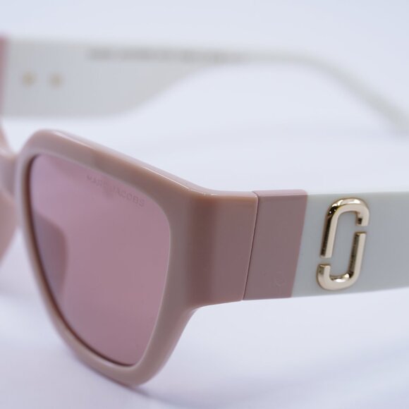 Marc Jacobs MARC 724/S 0FWM 4S Sunglasses Nude Cat Eye Frame, Brown Lenses - Picture 8 of 10